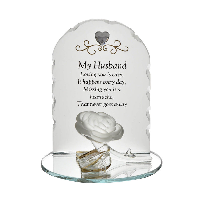 Thoughts of You Rose Plaque - Husband
