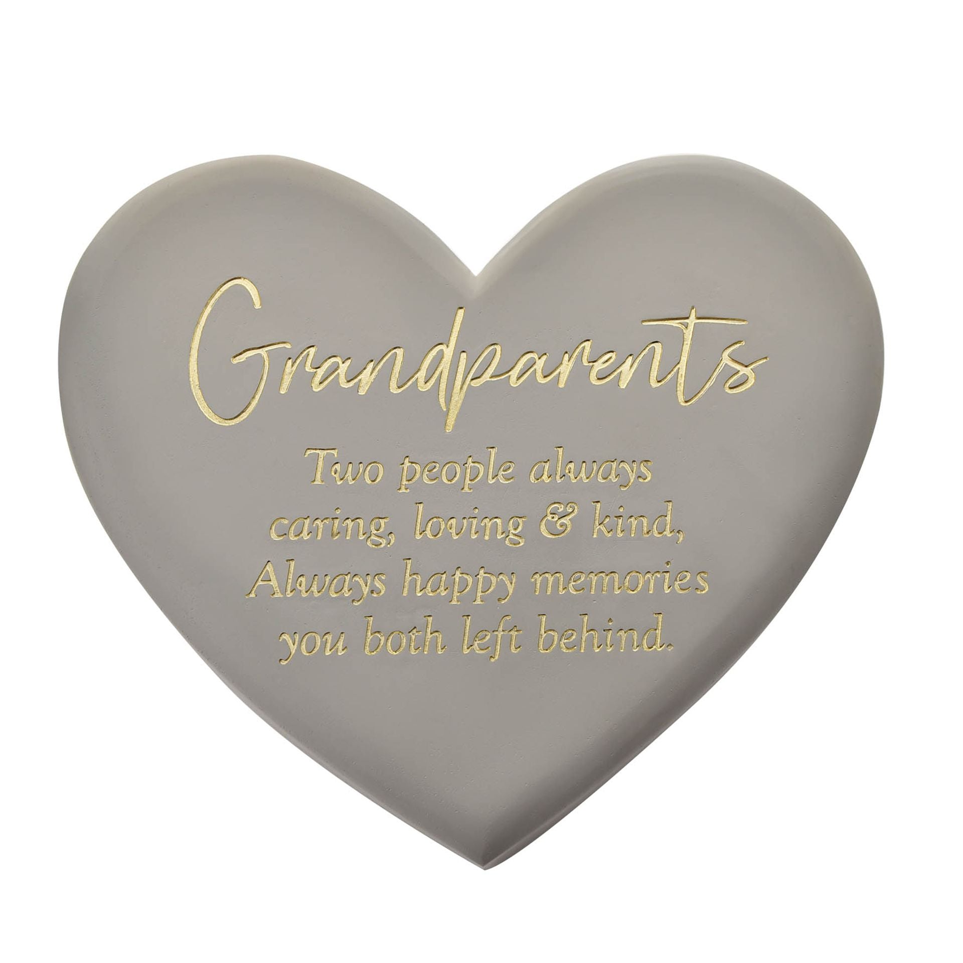 Thoughts of You Memorial Graveside Heart Plq - Grandparents
