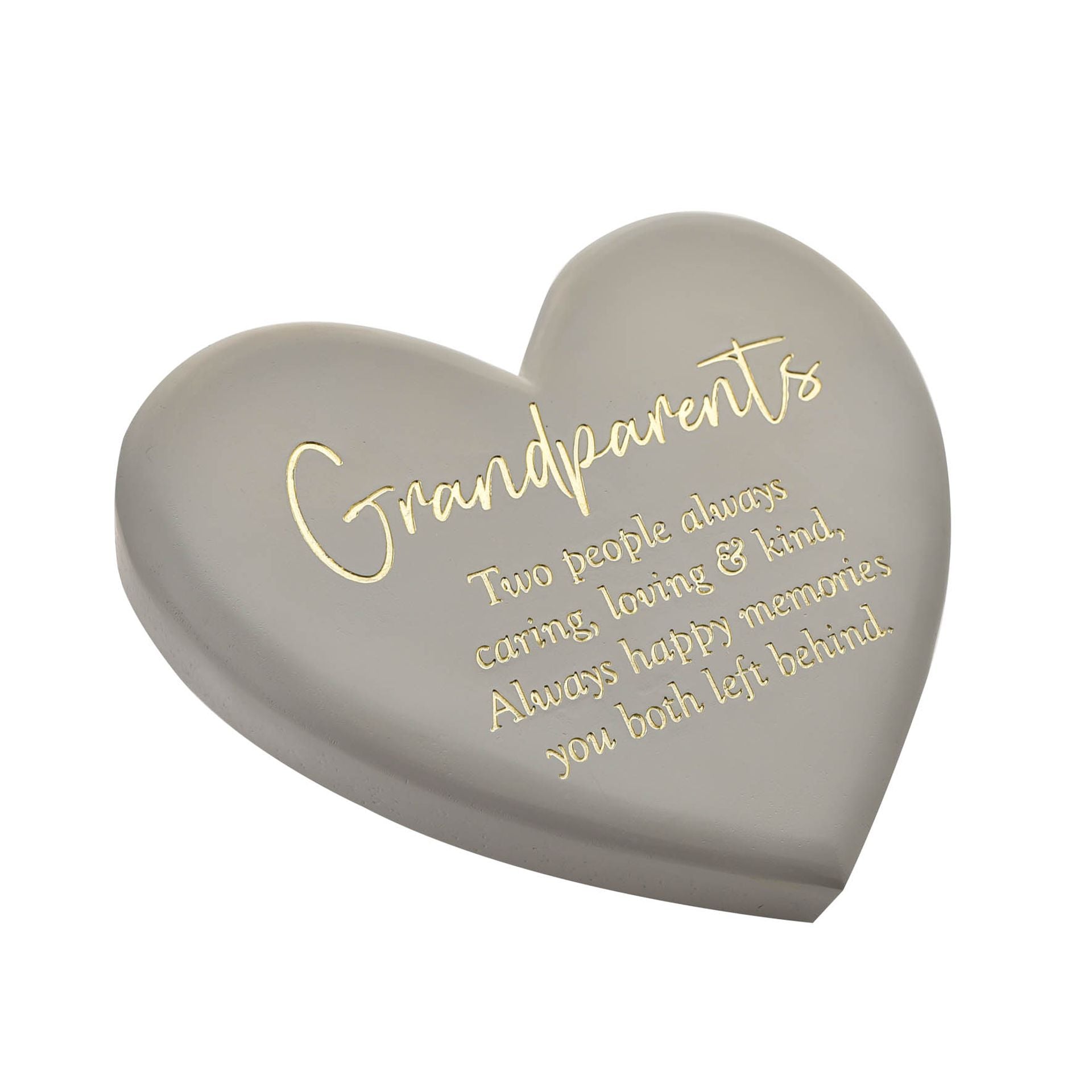 Thoughts of You Memorial Graveside Heart Plq - Grandparents
