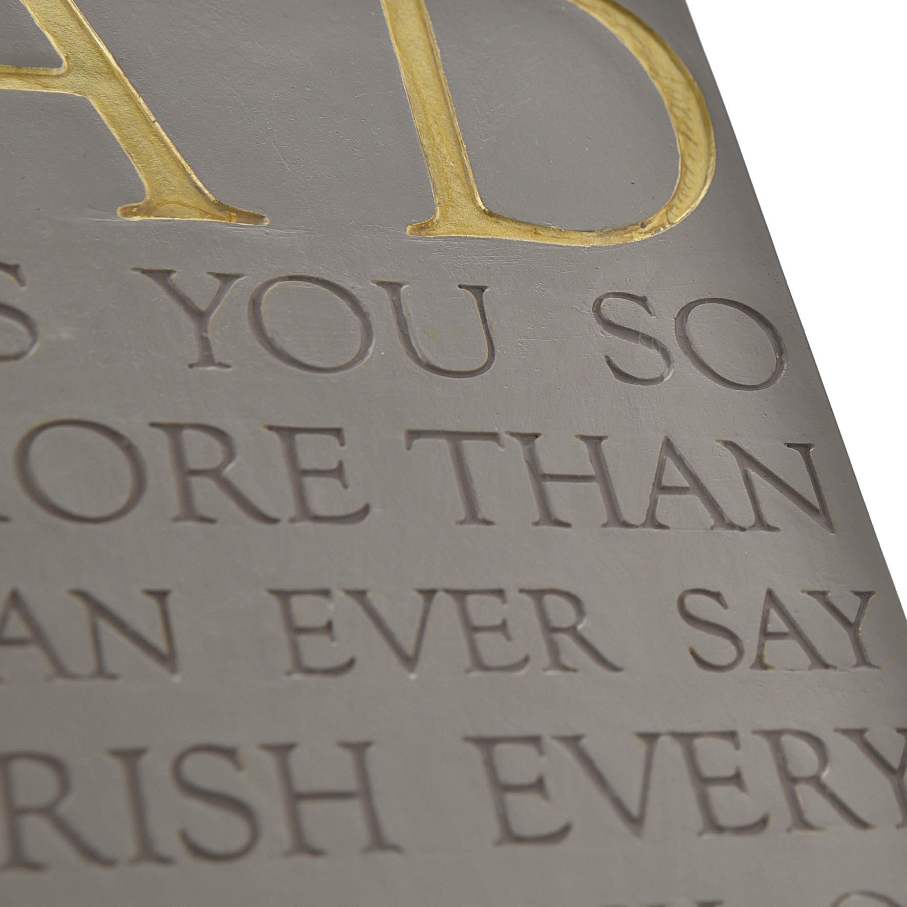 Thoughts of You Memorial Square Plaque - Dad