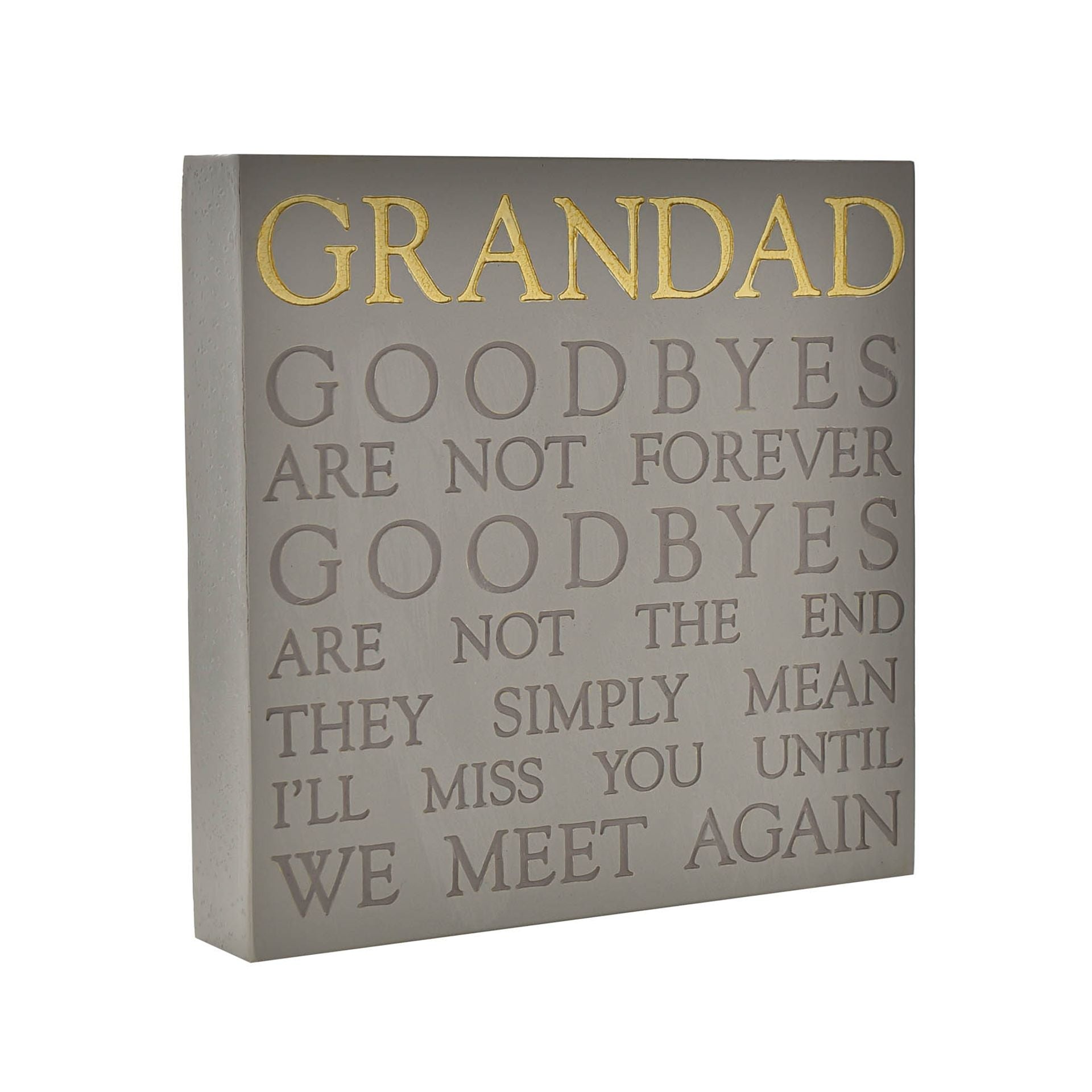 Thoughts of You Memorial Square Plaque - Grandad