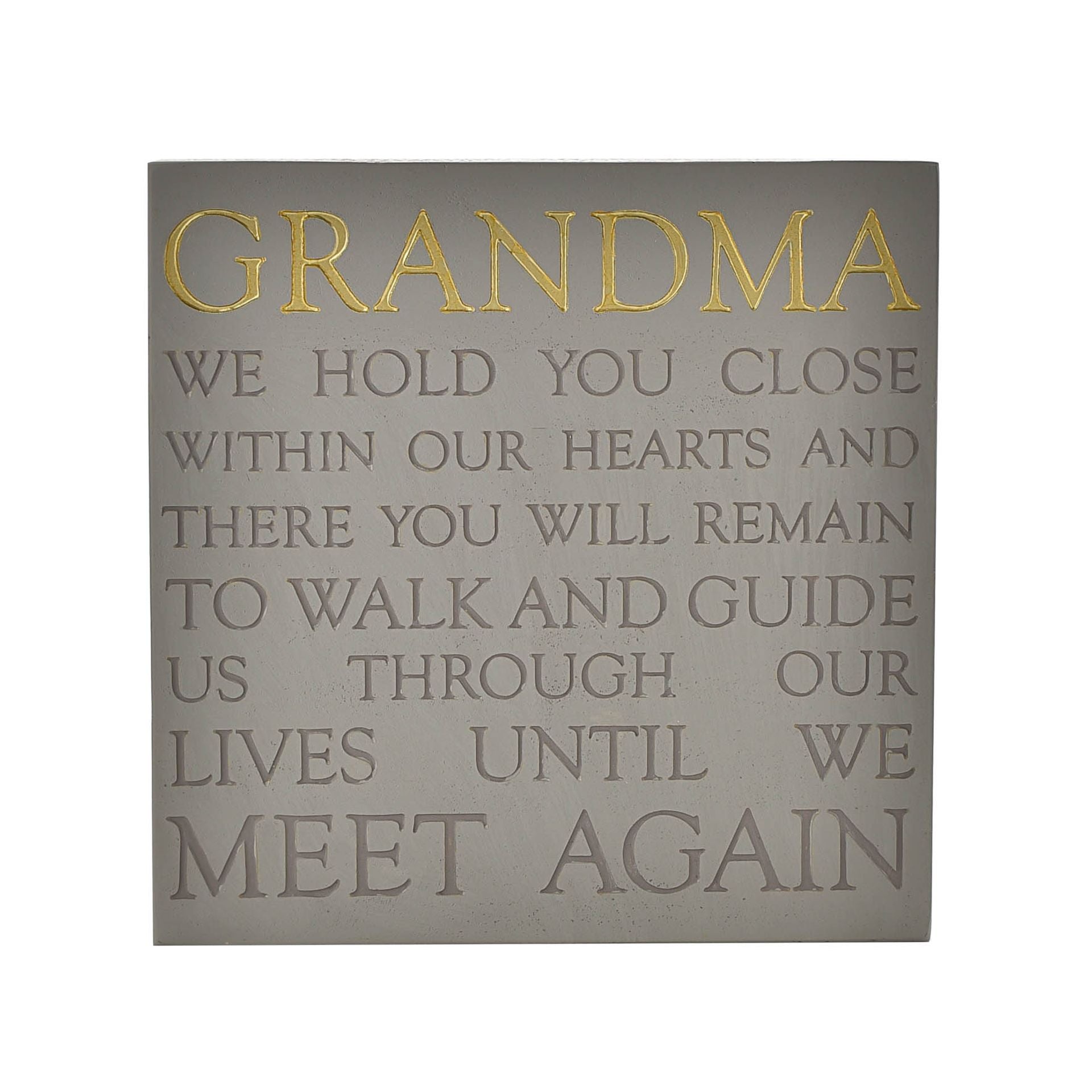 Thoughts of You Memorial Square Plaque - Grandma
