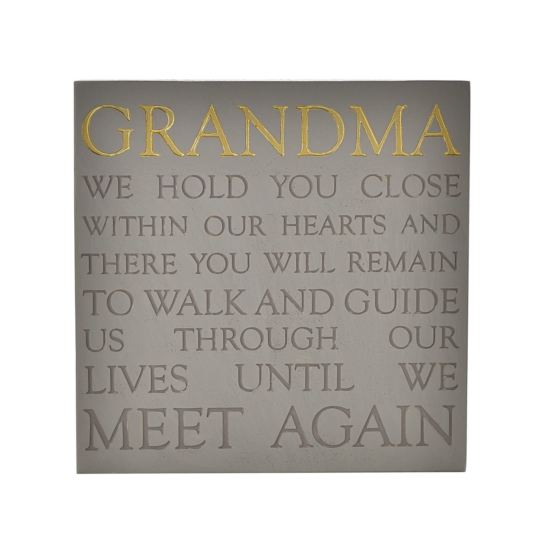 Thoughts of You Memorial Square Plaque - Grandma