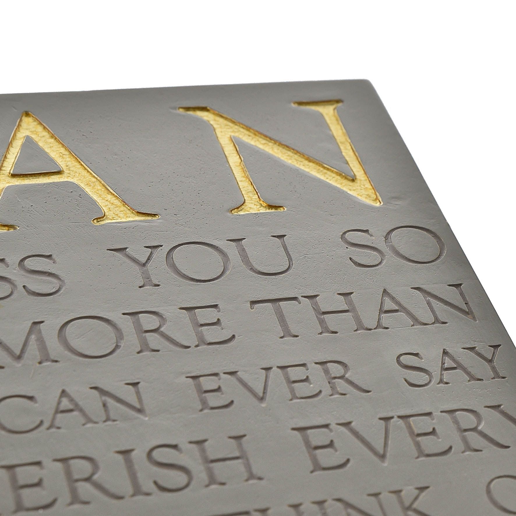 Thoughts of You Memorial Square Plaque - Nan