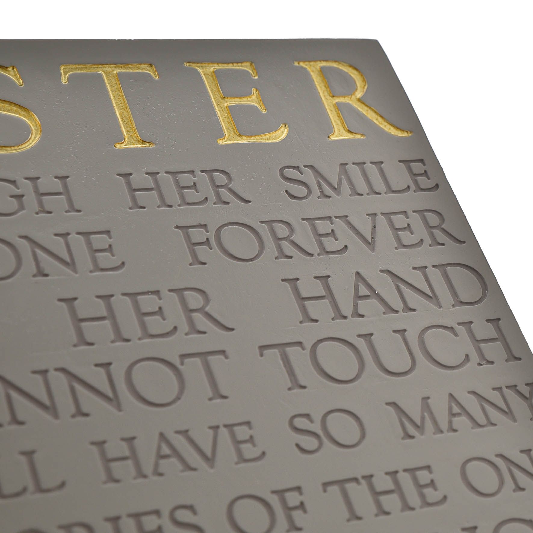 Thoughts of You Memorial Square Plaque - Sister