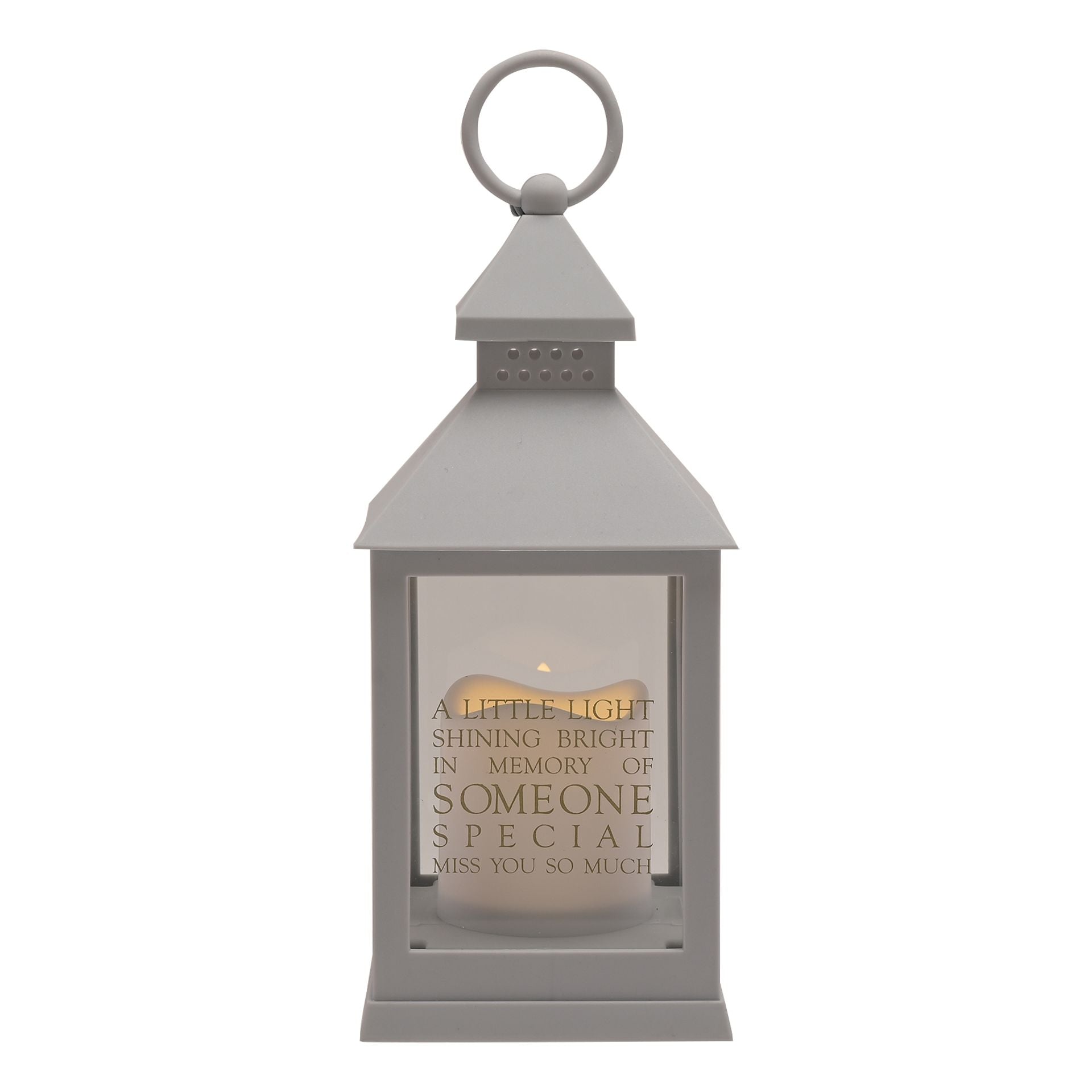 Thoughts of You Graveside Lantern Grey Someone Special