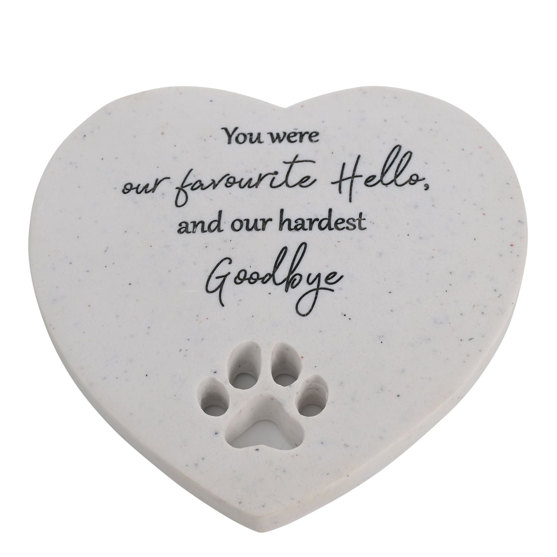 Thoughts of You Pet Memorial Heart Stone - Small