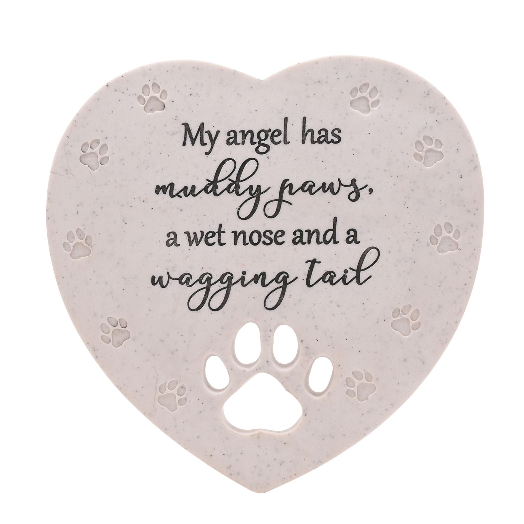 Thoughts of You Pet Memorial Heart Stone - Large