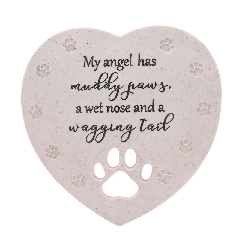 Thoughts of You Pet Memorial Heart Stone - Large