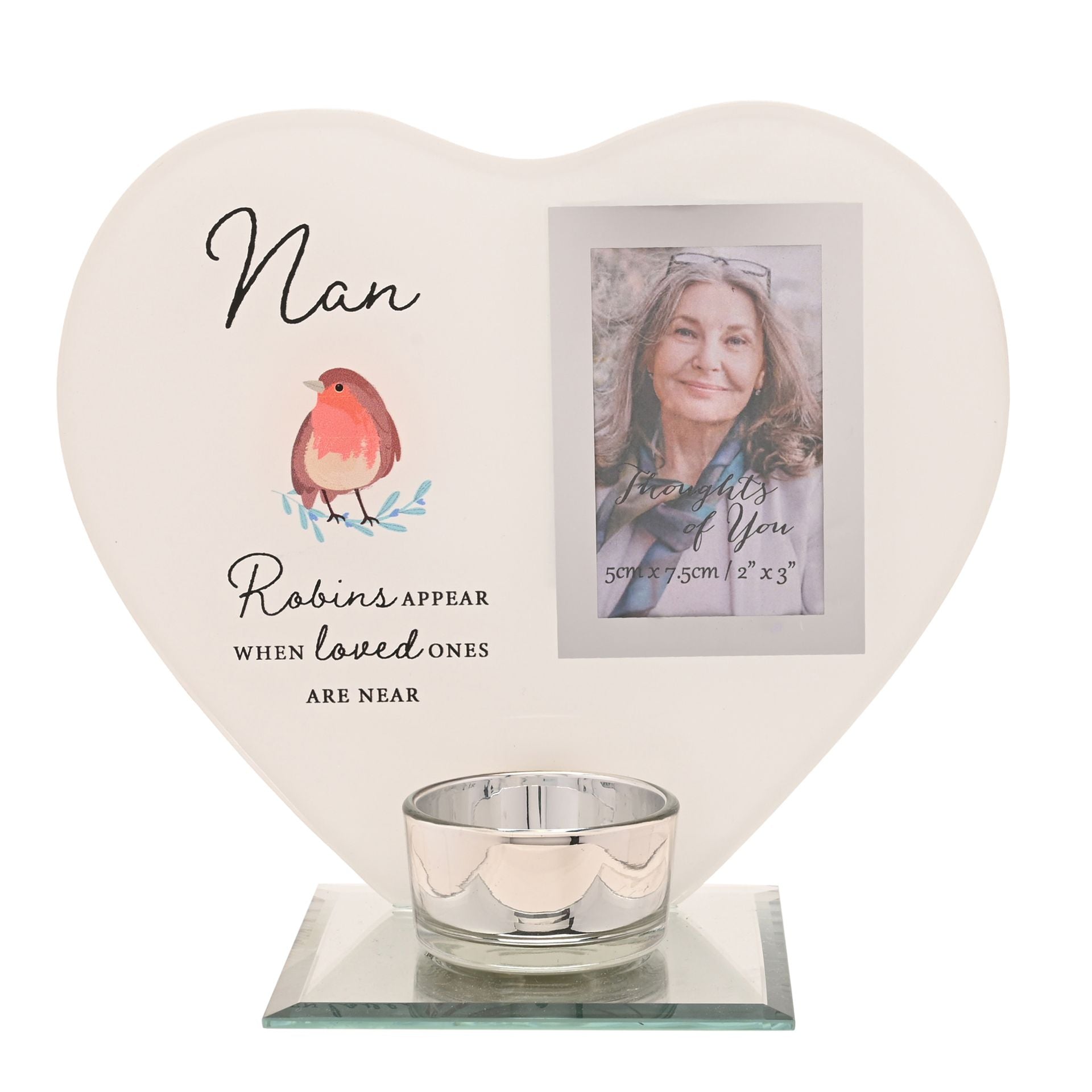 Thoughts of You Tea Light Holder with Photo - Nan