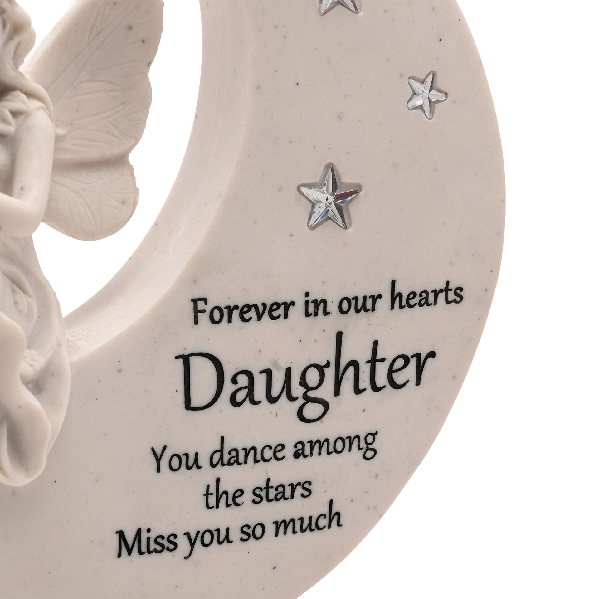 Thoughts of You Graveside Plaque - Fairy On A Moon