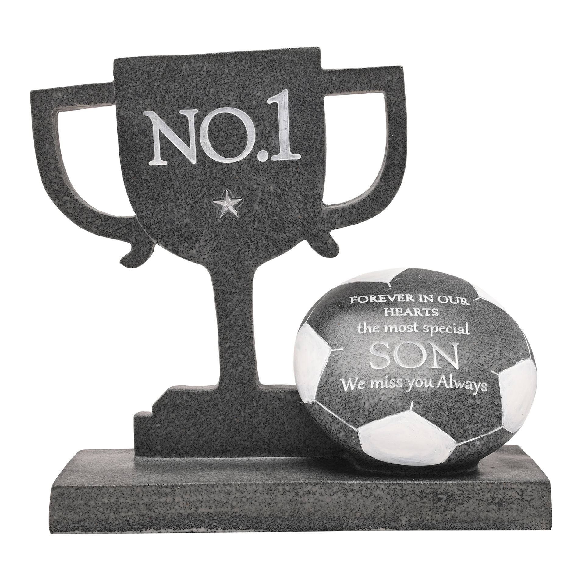 Thoughts of You Graveside Plaque - Football Cup