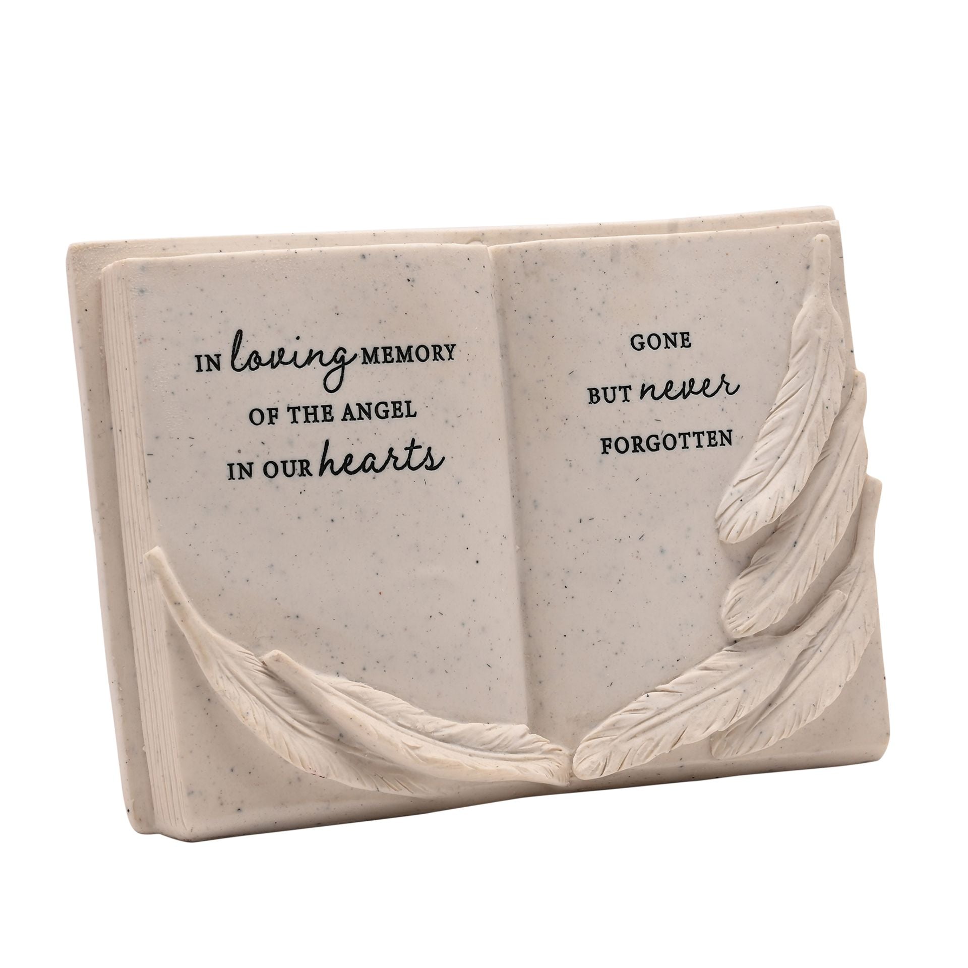 Thoughts of You Book & Feathers Graveside Vase