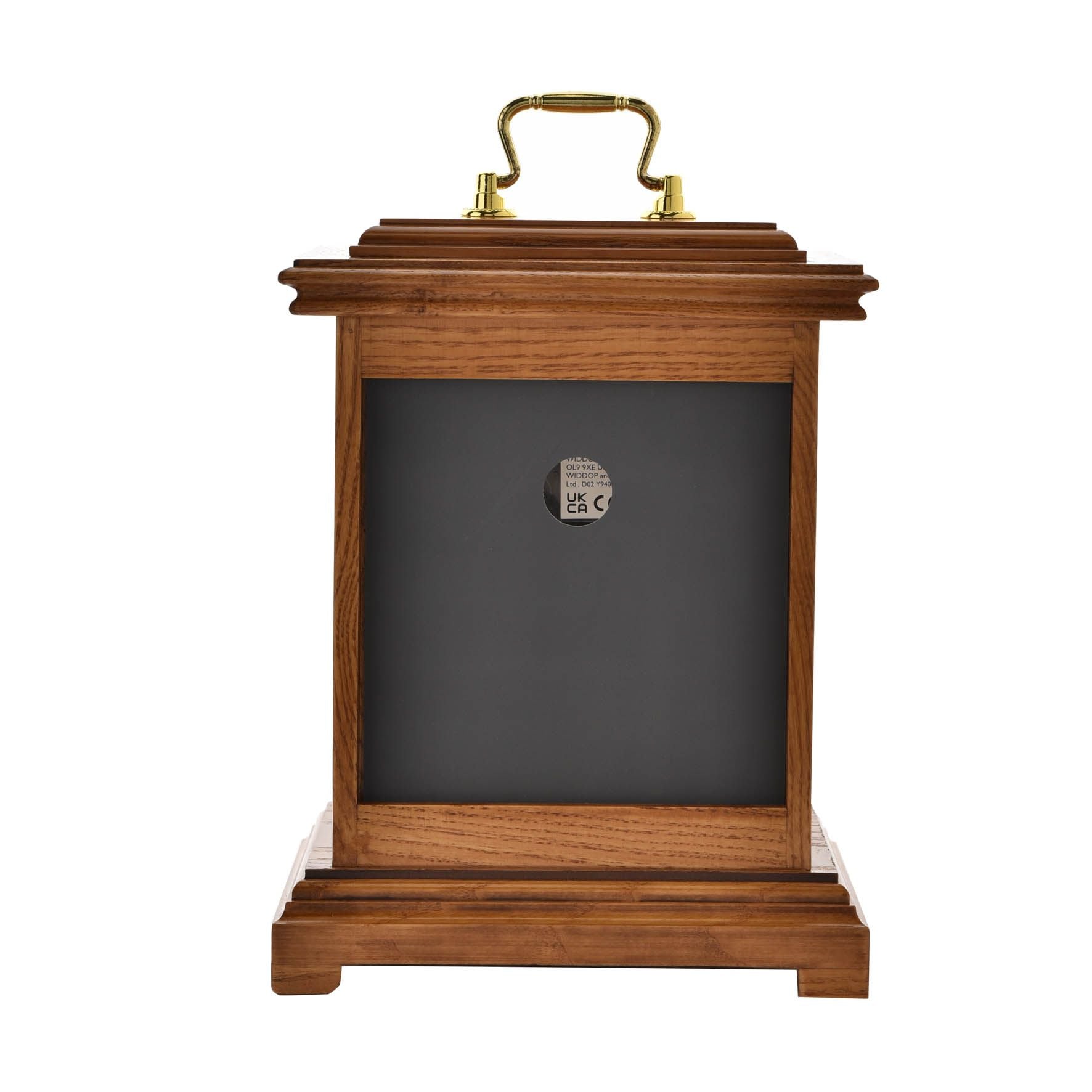 Wm.Widdop Wood Mantel Clock Lantern Style With Handle