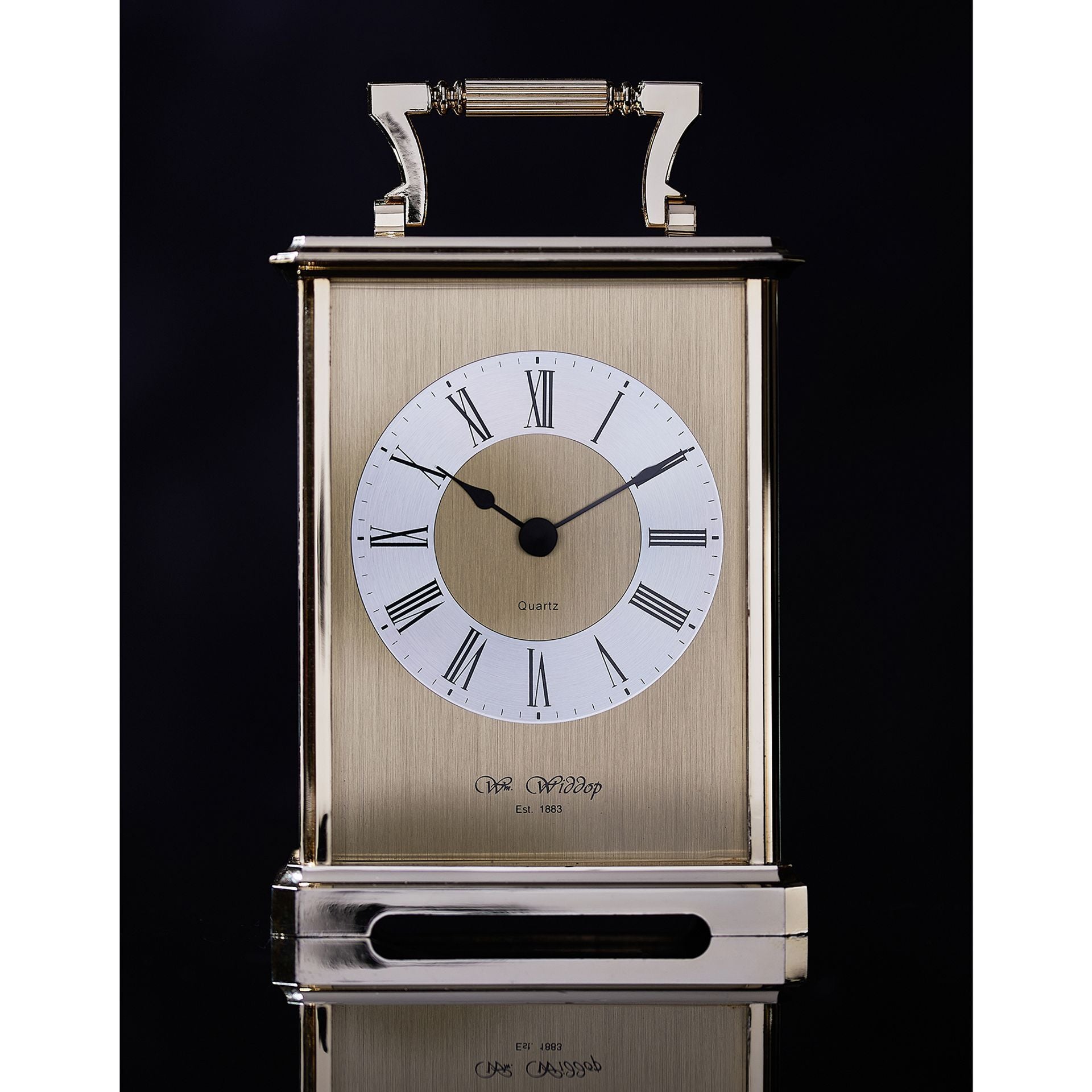 Wm.Widdop Carriage Clock - Gilt