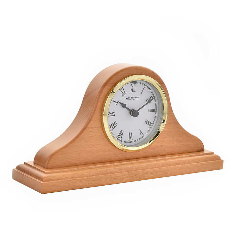 Wm.Widdop Wooden Mantel Clock Napoleon