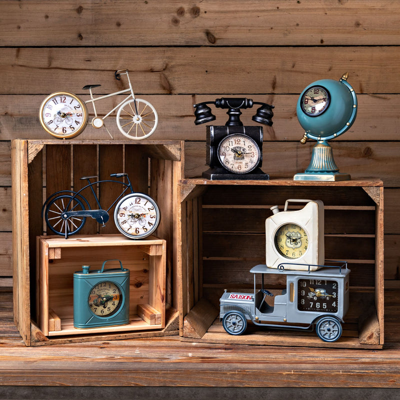 Hometime Mantel Clock Bicycle