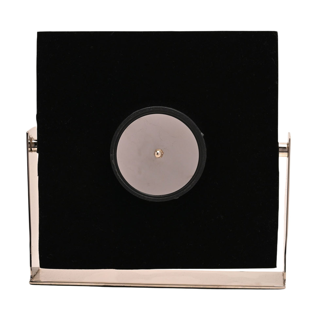 Wm.Widdop Silver Square Mantle Clock - 23cm