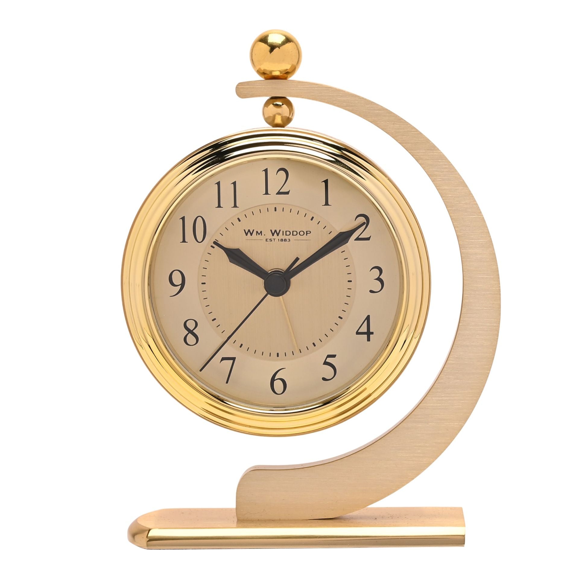 Wm. Widdop Gold Hanging Mantel Alarm Clock