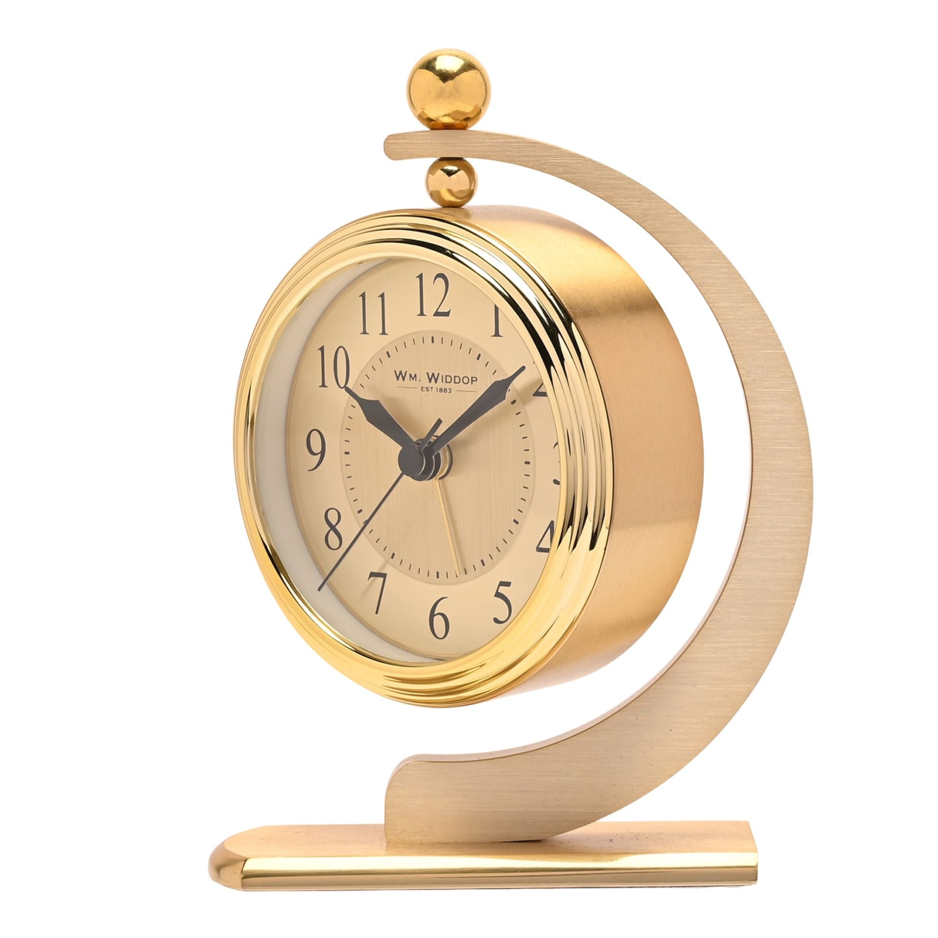 Wm. Widdop Gold Hanging Mantel Alarm Clock