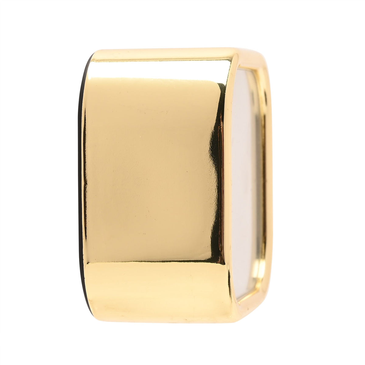 Wm. Widdop Square Metal Alarm Clock - Gold