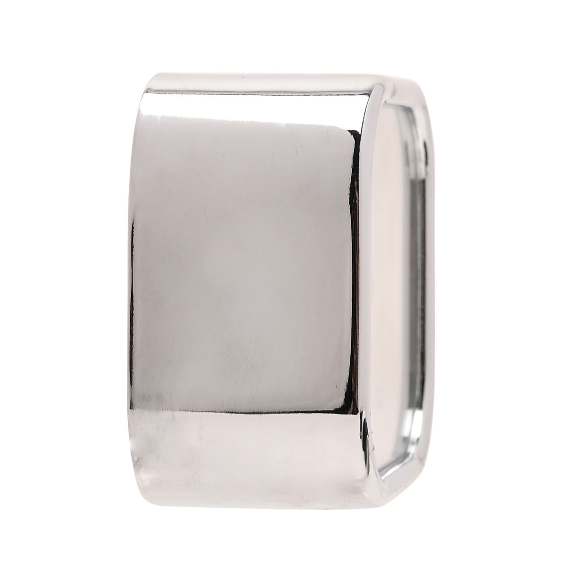 Wm. Widdop Square Metal Alarm Clock - Chrome