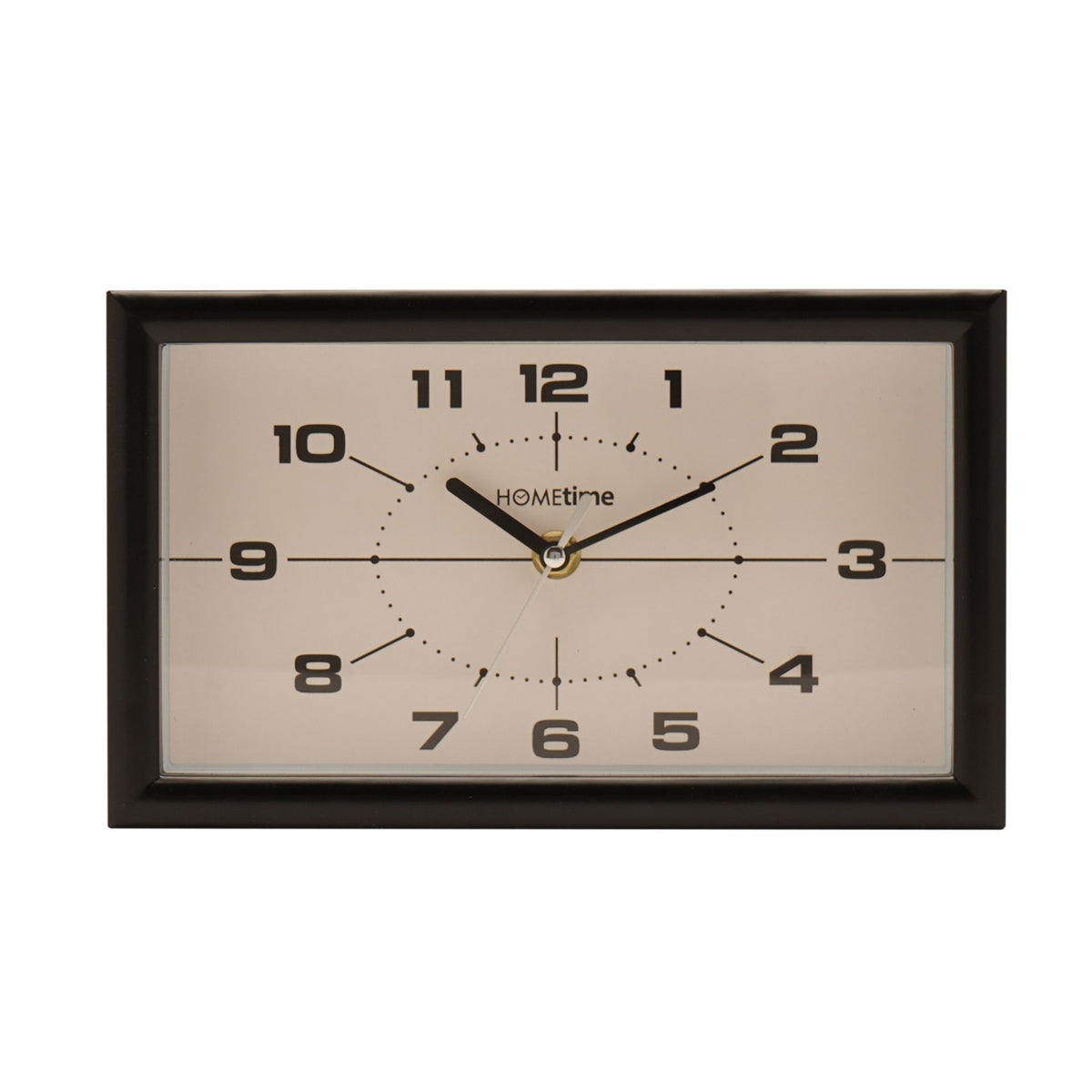 Hometime Modern Rectangular Tabletop Clock - 24cm