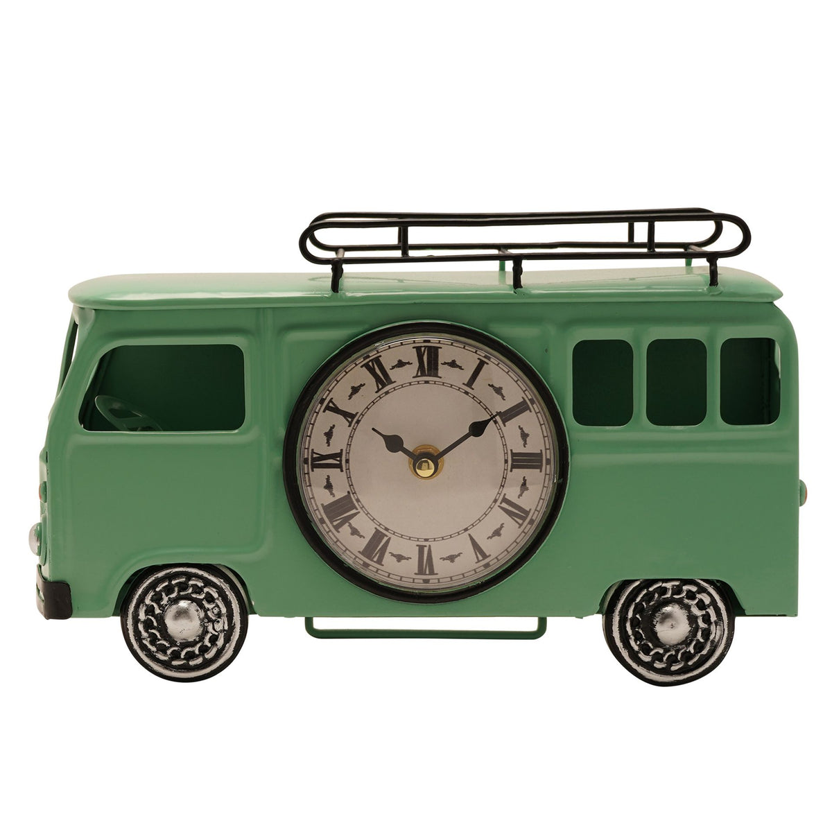 Hometime Metal Mantle Clock - Campervan