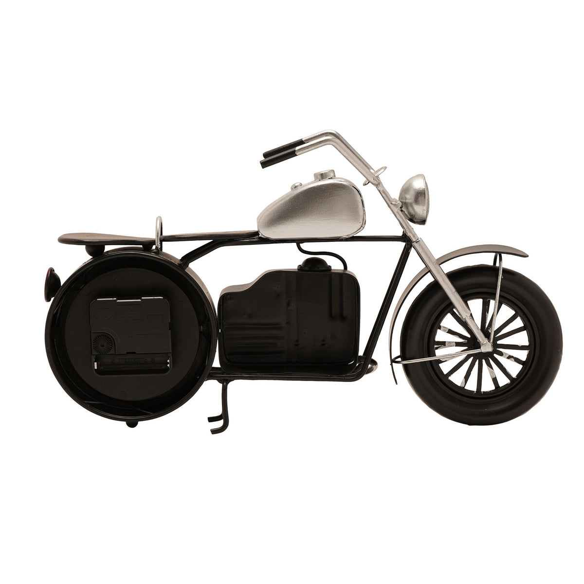Hometime Metal Mantle Clock - Motorbike