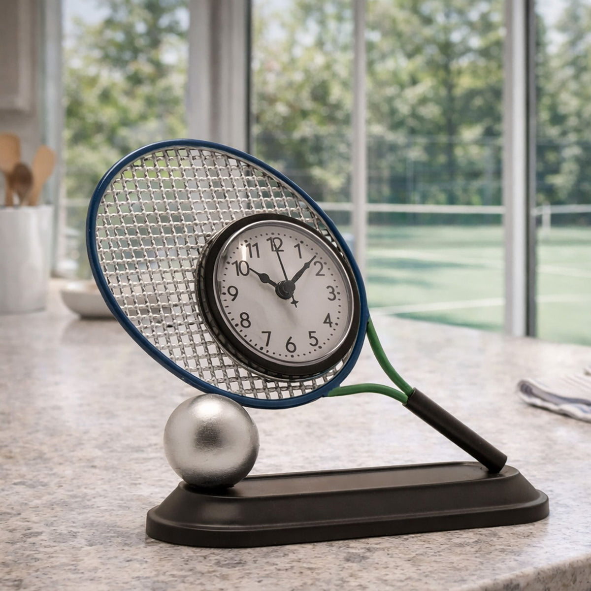 Hometime Metal Mantle Clock - Tennis