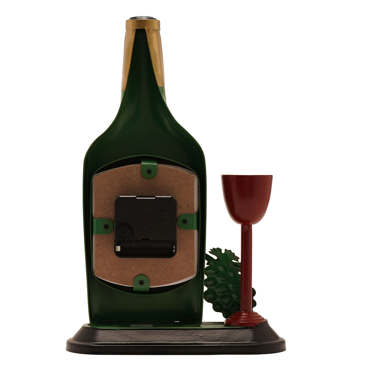 Hometime Metal Mantle Clock - Wine