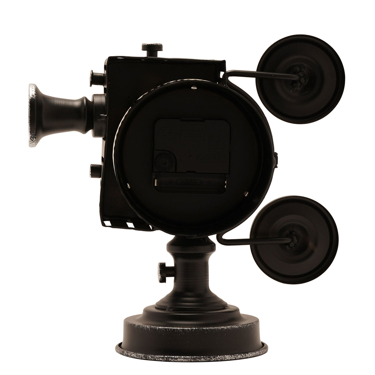 Hometime Metal Mantle Clock - Film Projector
