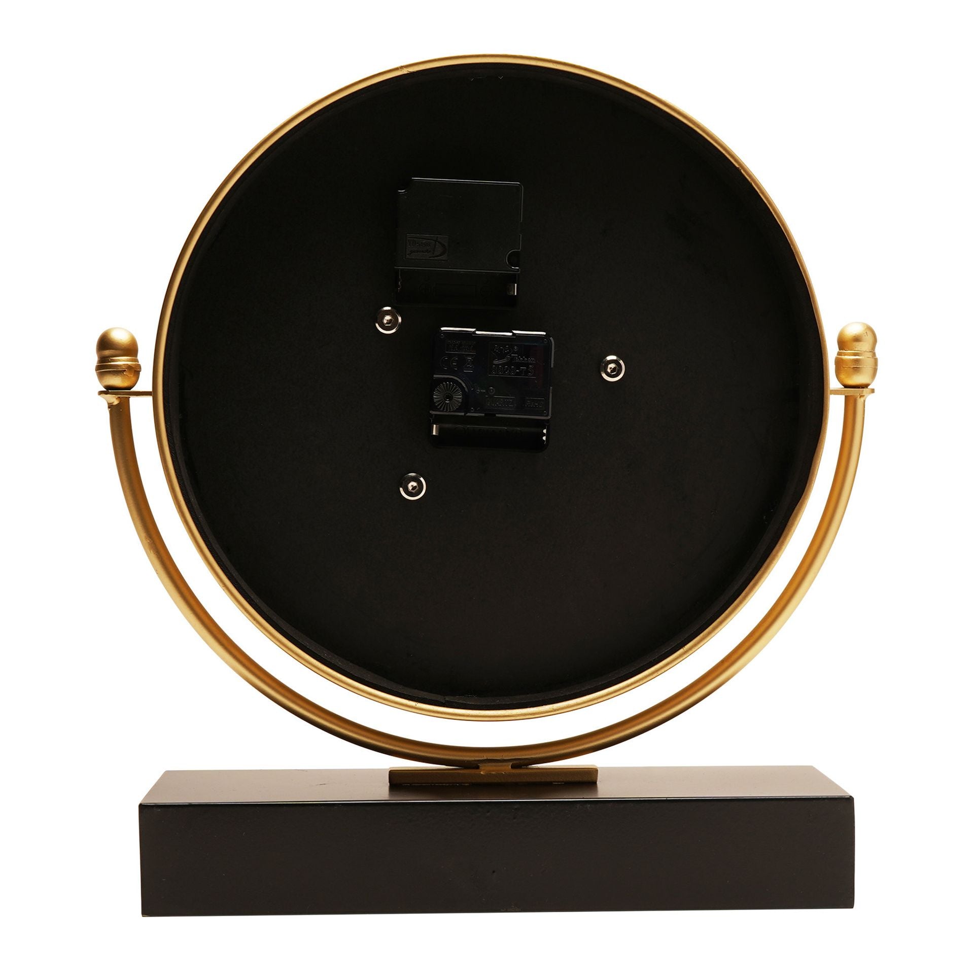 Wm Widdop Moving Gear World Map Mantel Clock - 39cm