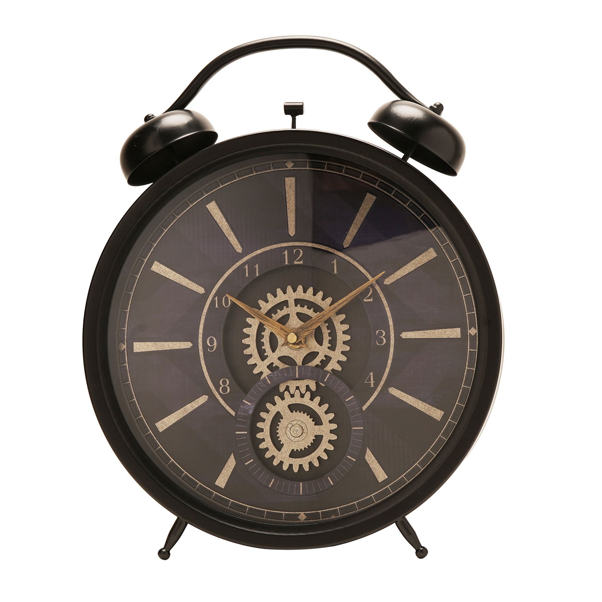 Wm Widdop Moving Gear Mantel Clock - 45cm