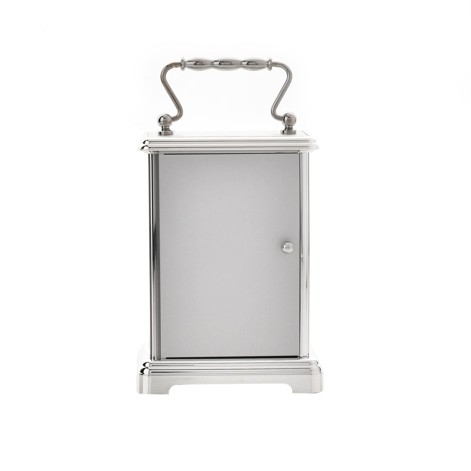 Wm Widdop Silver colour Carriage Clock