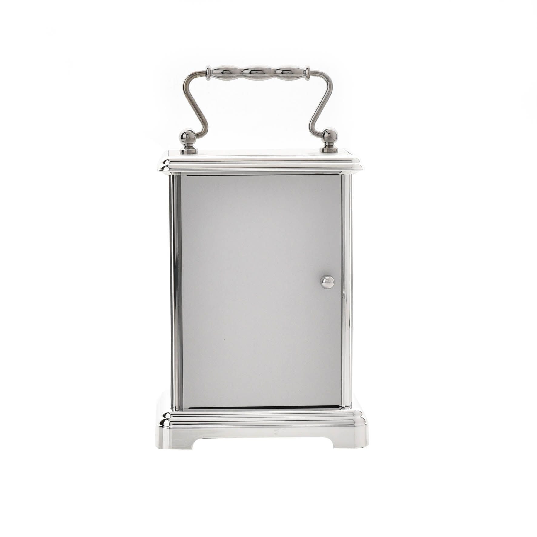 Wm Widdop Silver colour Carriage Clock