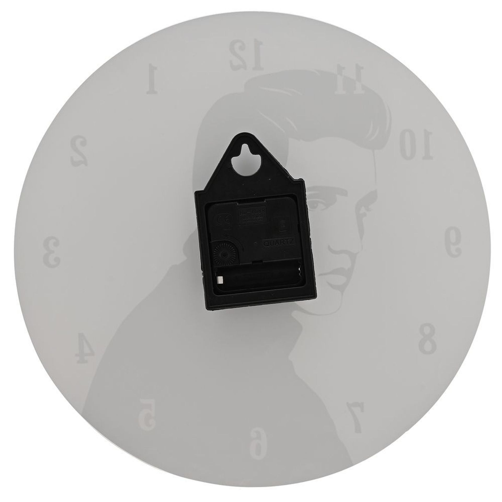 Hometime Iconic Collection Glass Wall Clock 30cm The King Of Rock & Roll