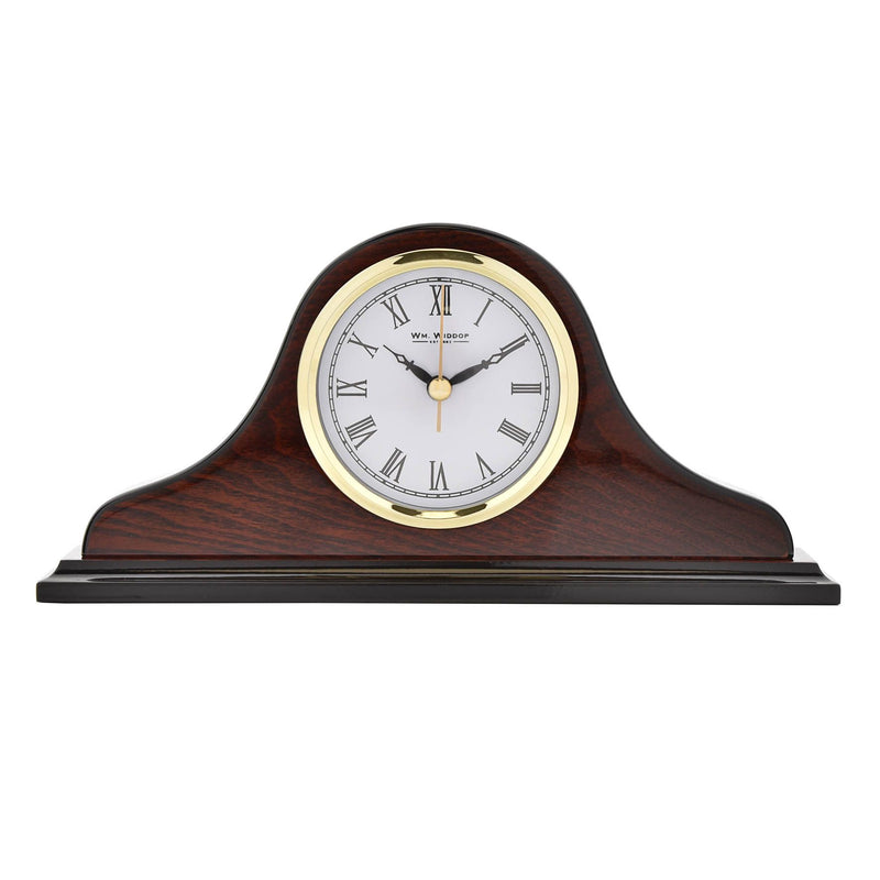 Wm.Widdop Napoleon Shaped Wooden Mantel Clock