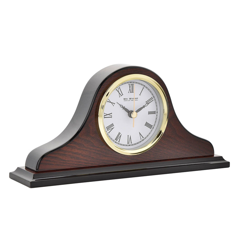 Wm.Widdop Napoleon Shaped Wooden Mantel Clock