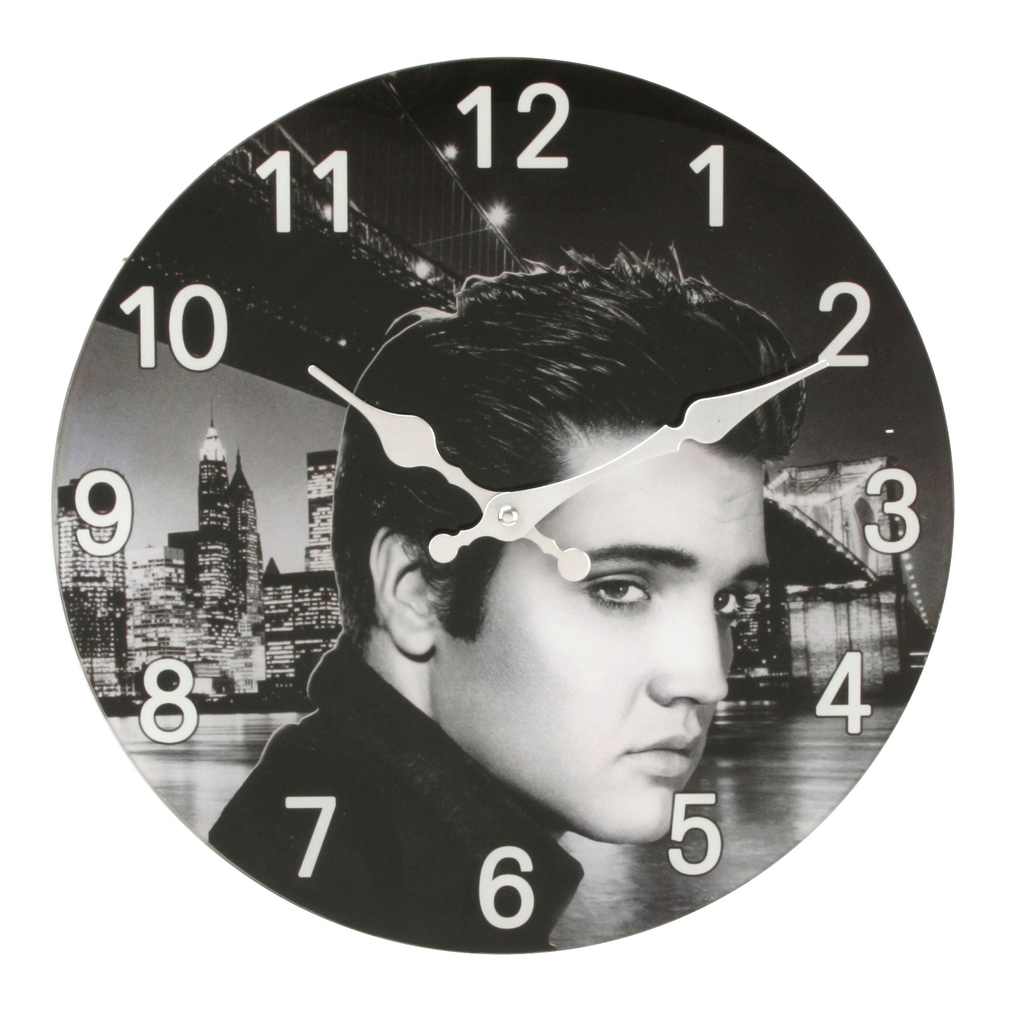 Iconic Collection Glass Wall Clock 30cm