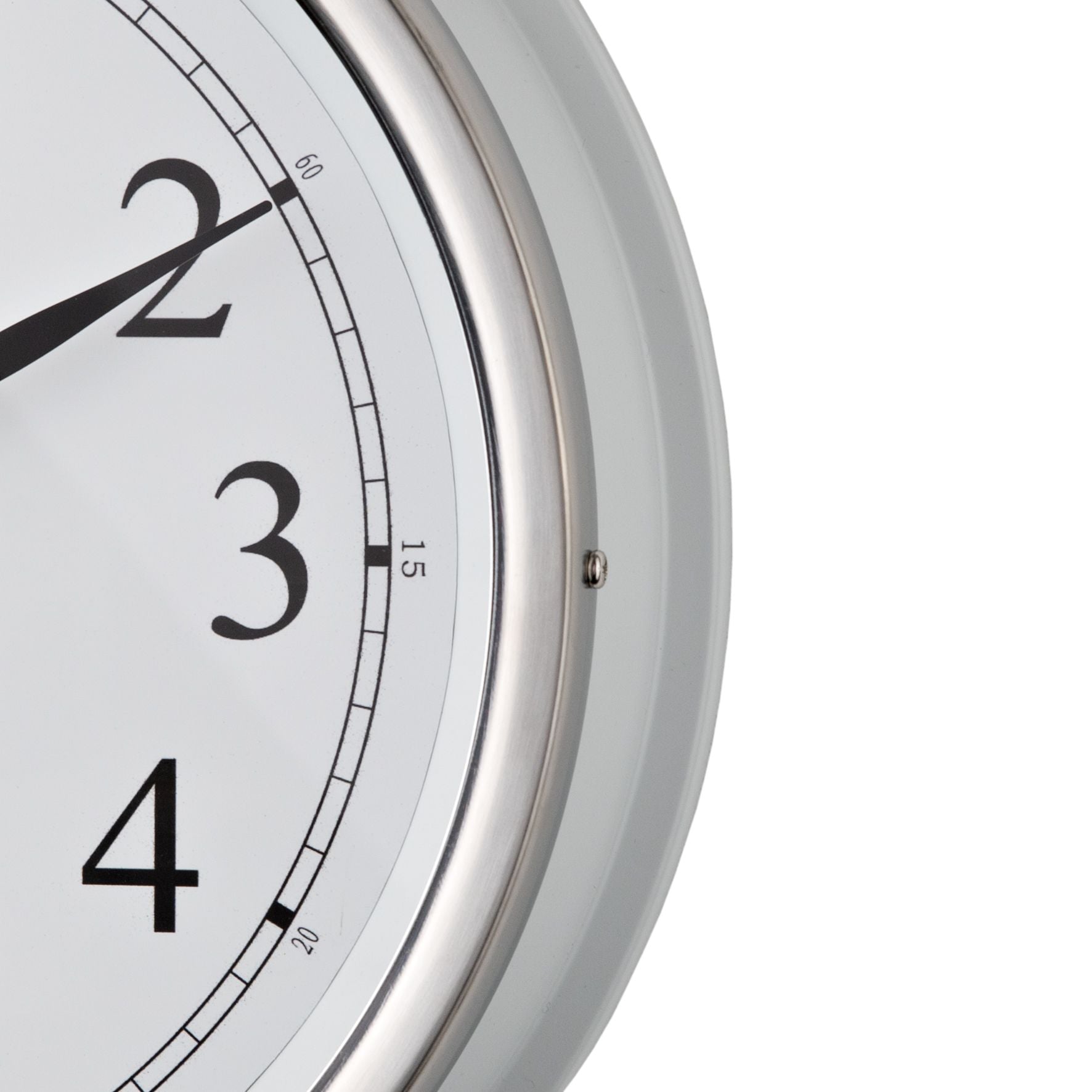 Hometime White Wall Clock With Arabic Dial 35cm