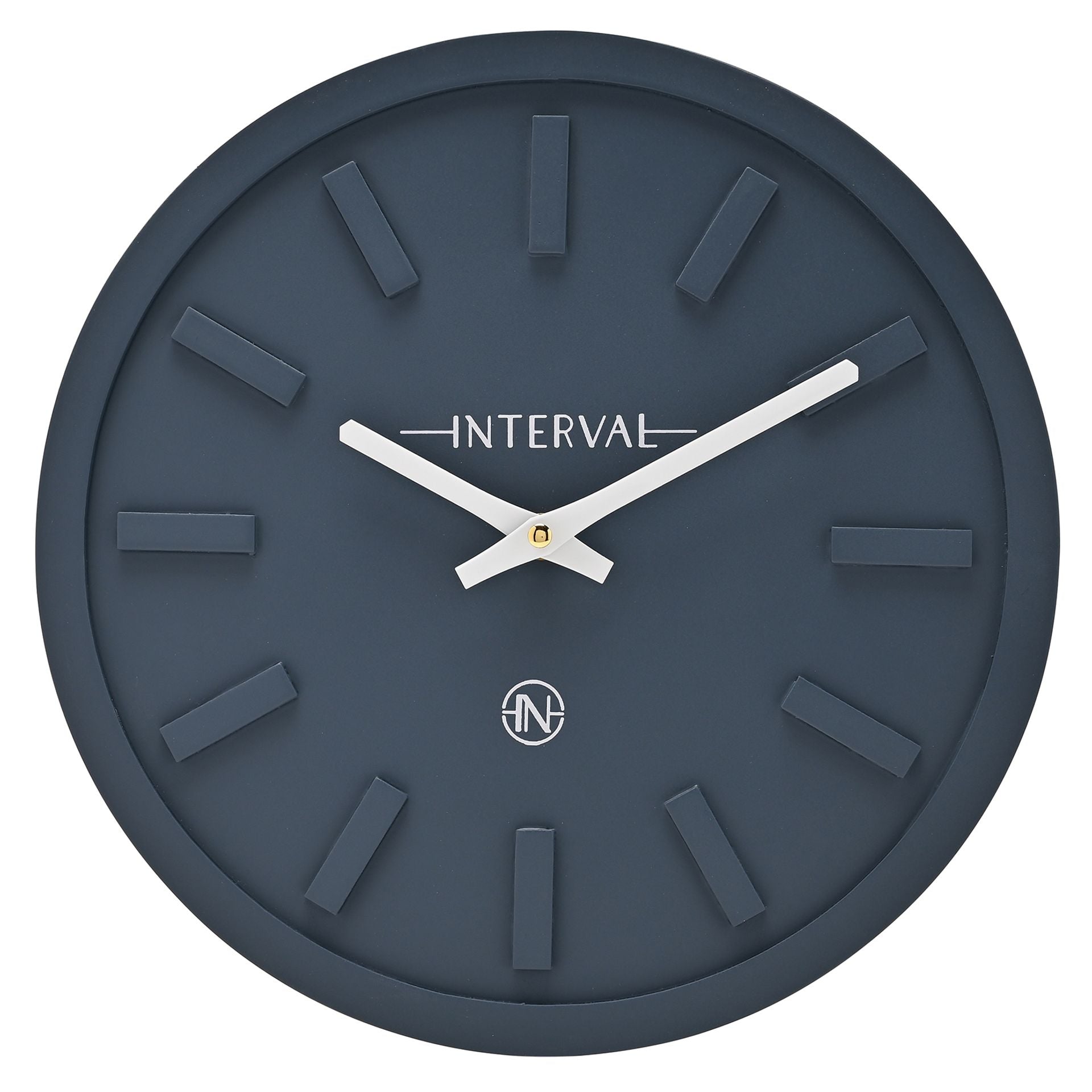 Interval Minimalist Wall Clock 30cm - Navy