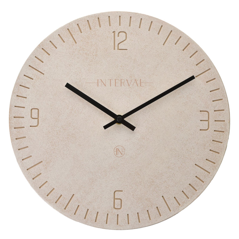 Interval Resin Wall Clock 30cm - Stone