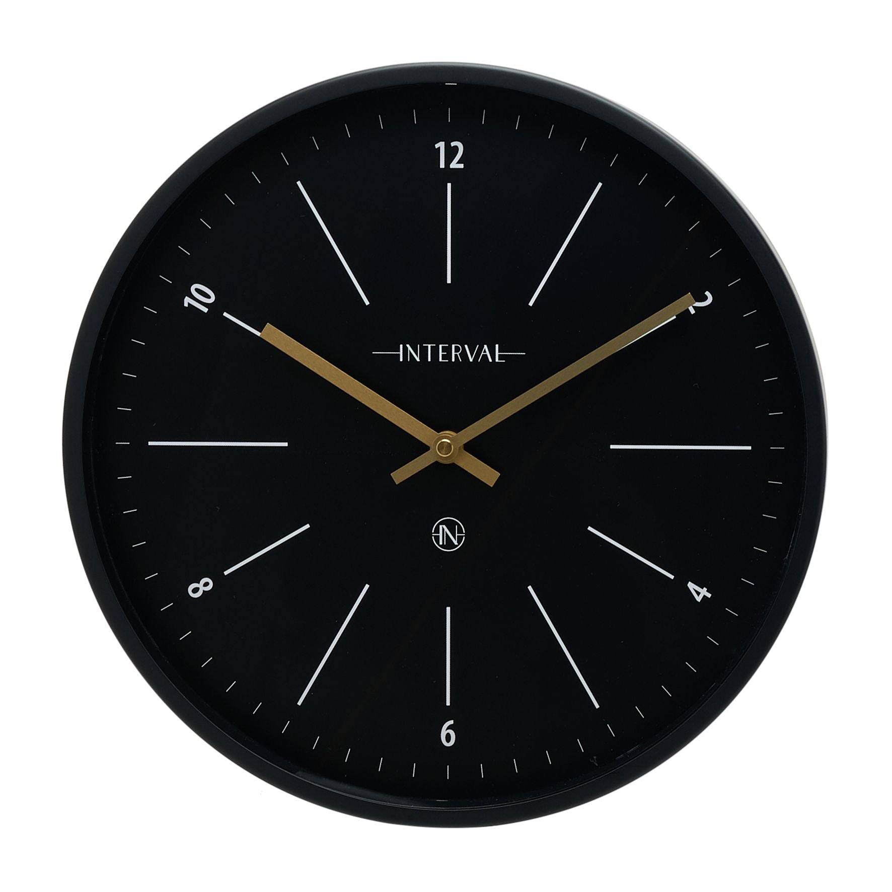 Interval Metal Wall Clock 32cm - Black