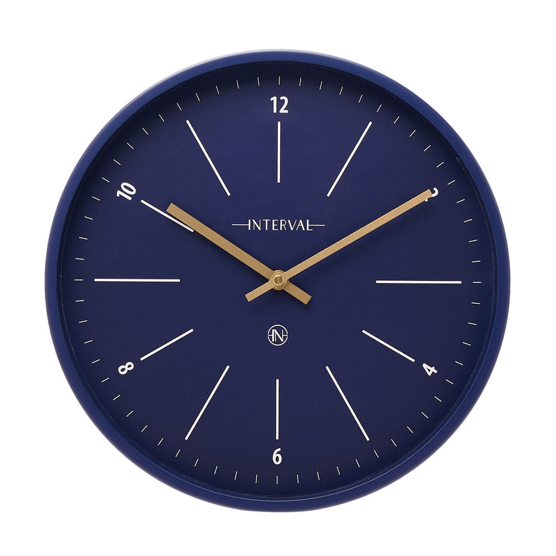 Interval Metal Wall Clock 32cm - Navy