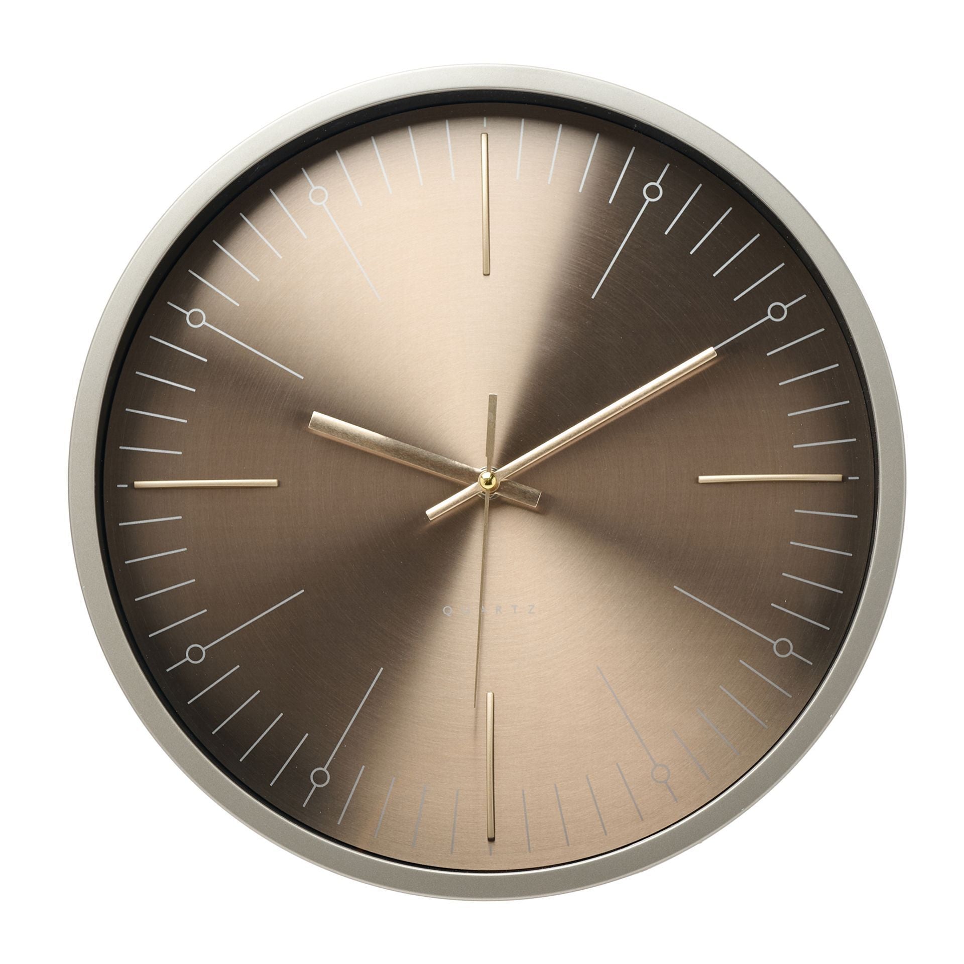 Interval Wall Clock 35cm - Bronze