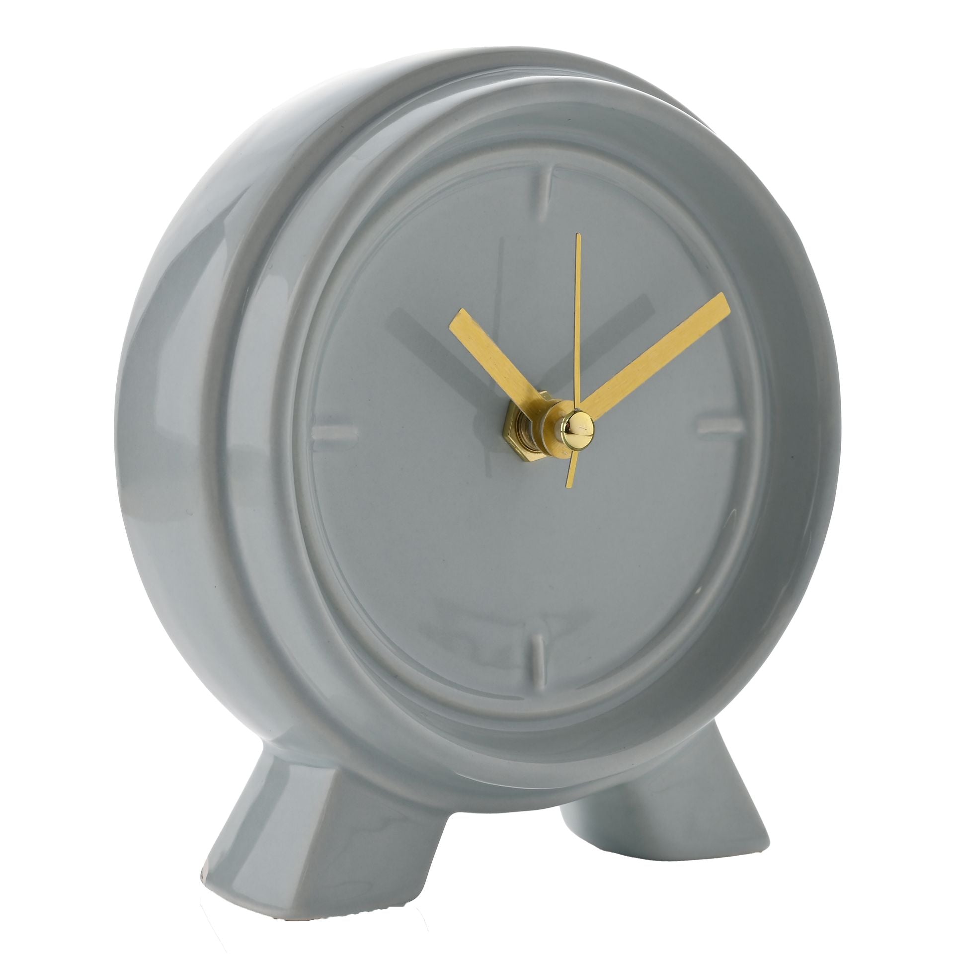 Interval Ceramic Mantle Clock - Ocean Blue