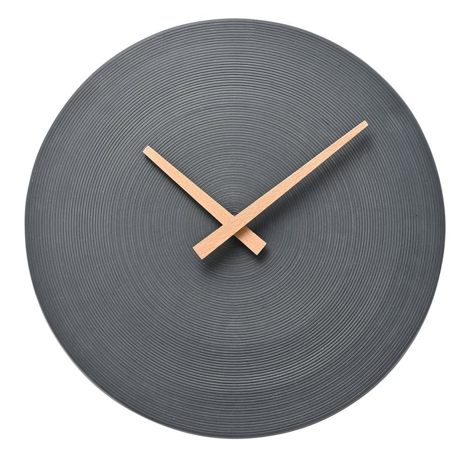 Interval Cement Wall Clock 28cm - Dark Grey