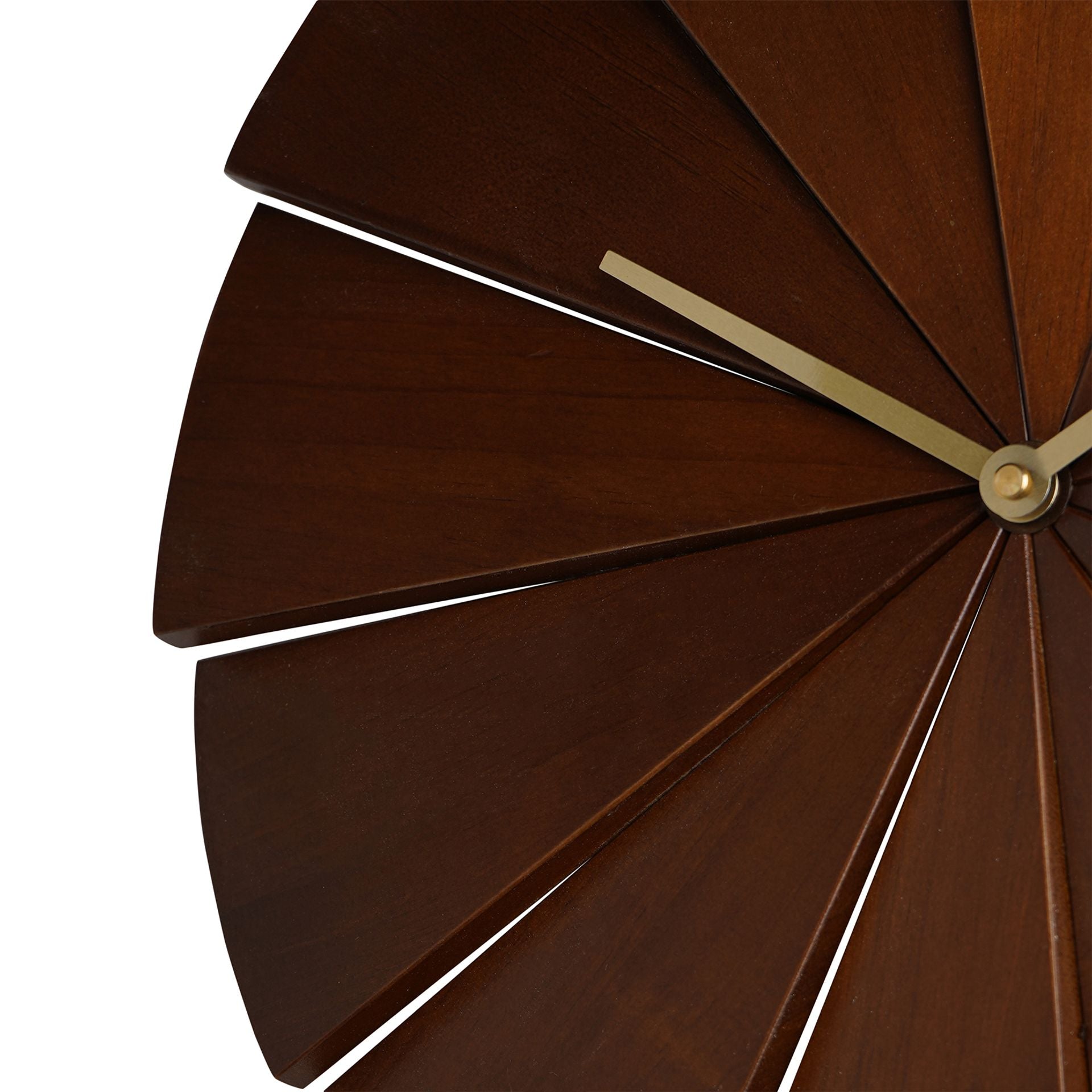 Interval Pine Wood Wall Clock 40cm - Dark Wood