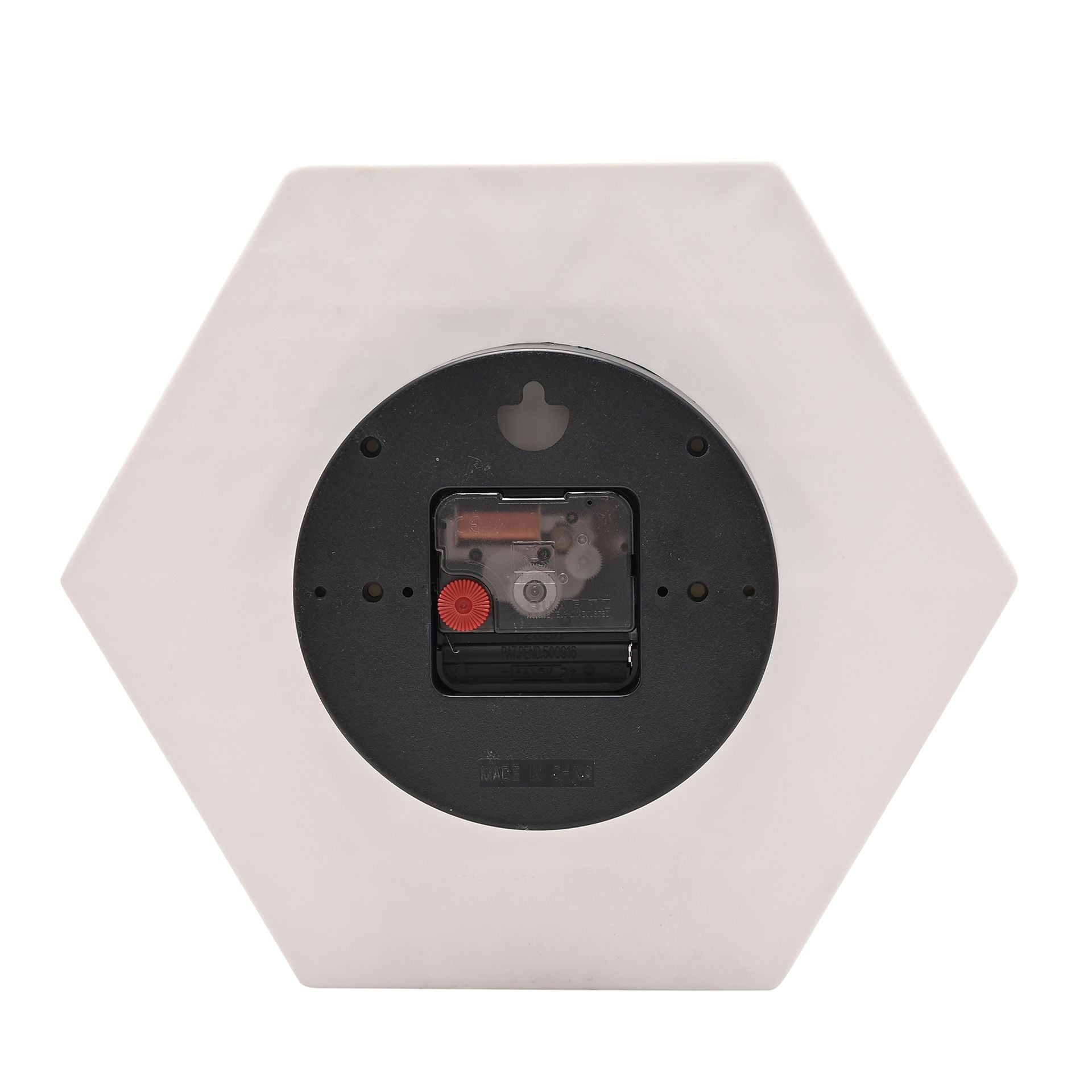 Interval Hexagon Porcelain Wall Clock - White
